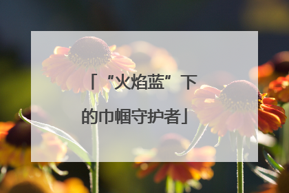 “火焰蓝”下的巾帼守护者