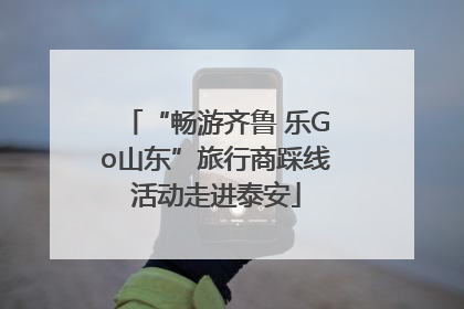 “畅游齐鲁 乐Go山东”旅行商踩线活动走进泰安
