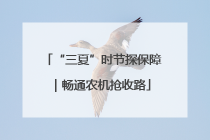 “三夏”时节探保障｜畅通农机抢收路