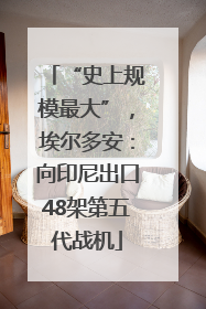 “史上规模最大”，埃尔多安：向印尼出口48架第五代战机