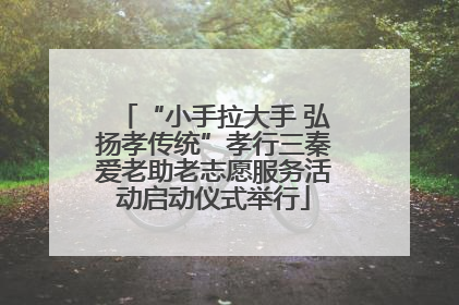 “小手拉大手 弘扬孝传统”孝行三秦爱老助老志愿服务活动启动仪式举行