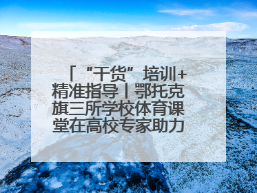 “干货”培训+精准指导丨鄂托克旗三所学校体育课堂在高校专家助力下“提质增效”