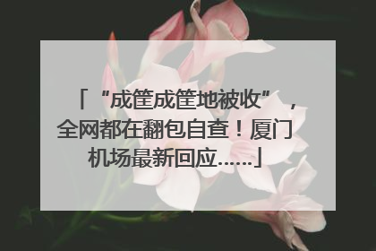 “成筐成筐地被收”，全网都在翻包自查！厦门机场最新回应……
