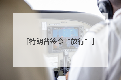 特朗普签令“放行”