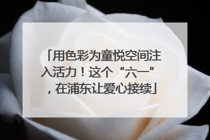 用色彩为童悦空间注入活力！这个“六一”，在浦东让爱心接续
