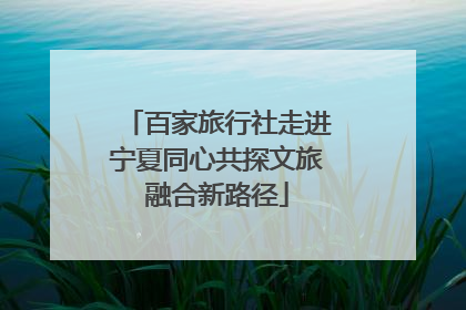 百家旅行社走进宁夏同心共探文旅融合新路径