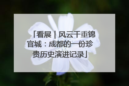看展｜风云千重锦官城：成都的一份珍贵历史演进记录