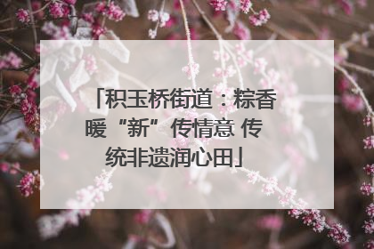 积玉桥街道：粽香暖“新”传情意 传统非遗润心田
