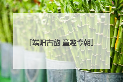 端阳古韵 童趣今朝