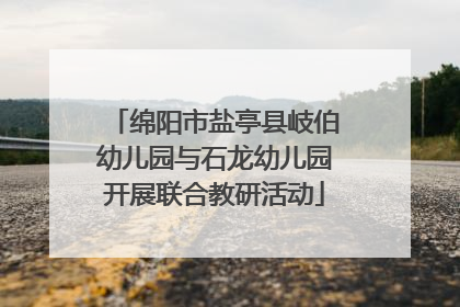 绵阳市盐亭县岐伯幼儿园与石龙幼儿园开展联合教研活动