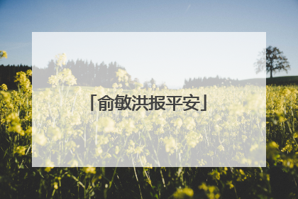 俞敏洪报平安