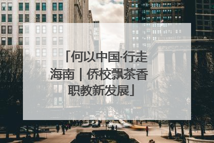 何以中国·行走海南｜侨校飘茶香 职教新发展