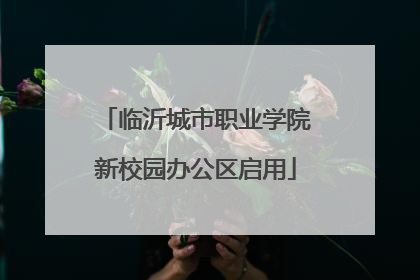 临沂城市职业学院新校园办公区启用