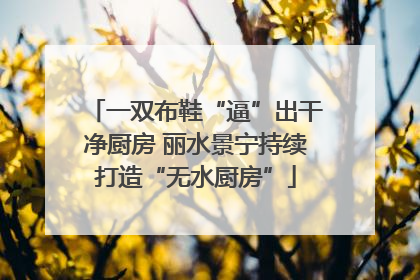 一双布鞋“逼”出干净厨房 丽水景宁持续打造“无水厨房”