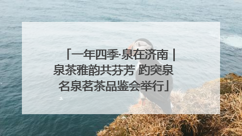 一年四季·泉在济南｜泉茶雅韵共芬芳 趵突泉名泉茗茶品鉴会举行