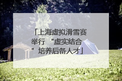 上海虚拟滑雪赛举行 “虚实结合”培养后备人才