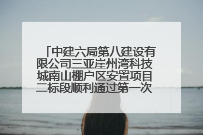 中建六局第八建设有限公司三亚崖州湾科技城南山棚户区安置项目二标段顺利通过第一次主体结构验收