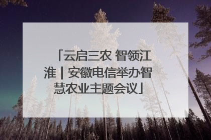 云启三农 智领江淮｜安徽电信举办智慧农业主题会议