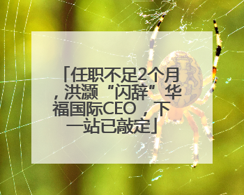 任职不足2个月，洪灏“闪辞”华福国际CEO，下一站已敲定