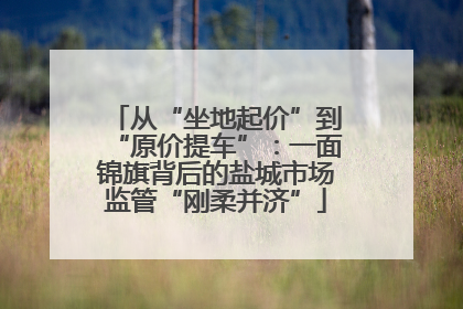 从“坐地起价”到“原价提车”：一面锦旗背后的盐城市场监管“刚柔并济”