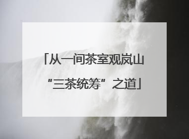 从一间茶室观岚山“三茶统筹”之道