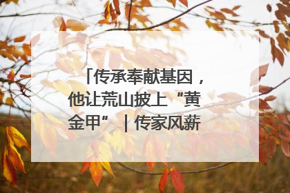 传承奉献基因，他让荒山披上“黄金甲”｜传家风薪火 颂家国情深