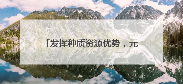 发挥种质资源优势，元江芒果香更长走更远