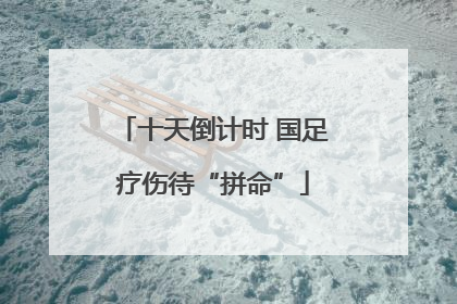 十天倒计时 国足疗伤待“拼命”