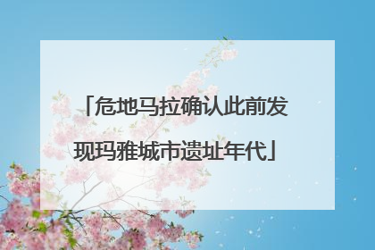 危地马拉确认此前发现玛雅城市遗址年代