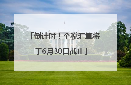 倒计时！个税汇算将于6月30日截止