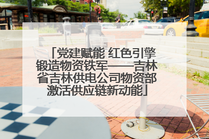 党建赋能 红色引擎锻造物资铁军——吉林省吉林供电公司物资部激活供应链新动能