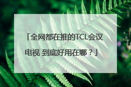 全网都在推的TCL会议电视 到底好用在哪？