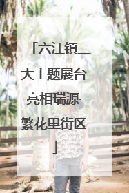 六汪镇三大主题展台亮相瑞源·繁花里街区