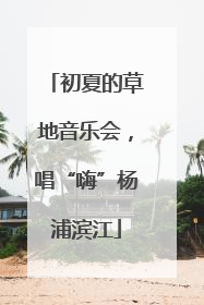 初夏的草地音乐会，唱“嗨”杨浦滨江