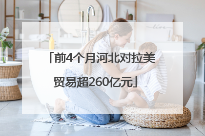 前4个月河北对拉美贸易超260亿元