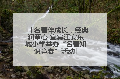 名著伴成长，经典润童心 宜宾江安东城小学举办“名著知识竞赛”活动
