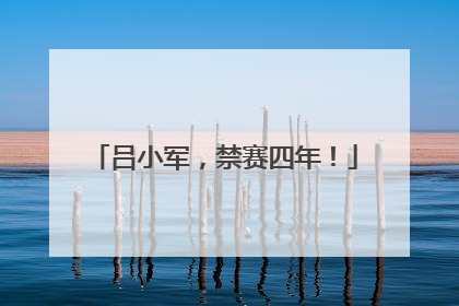 吕小军，禁赛四年！