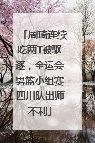 周琦连续吃两T被驱逐，全运会男篮小组赛四川队出师不利
