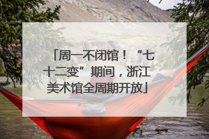 周一不闭馆！“七十二变”期间，浙江美术馆全周期开放