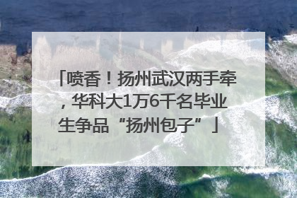喷香！扬州武汉两手牵，华科大1万6千名毕业生争品“扬州包子”
