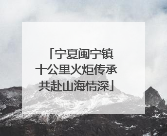 宁夏闽宁镇 十公里火炬传承共赴山海情深