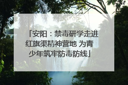 安阳：禁毒研学走进红旗渠精神营地 为青少年筑牢防毒防线