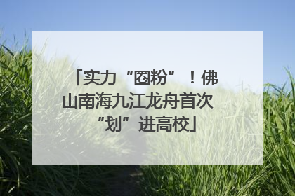 实力“圈粉”！佛山南海九江龙舟首次“划”进高校