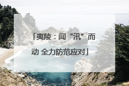 夷陵：闻“汛”而动 全力防范应对