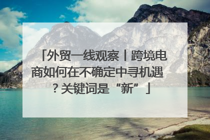 外贸一线观察丨跨境电商如何在不确定中寻机遇？关键词是“新”