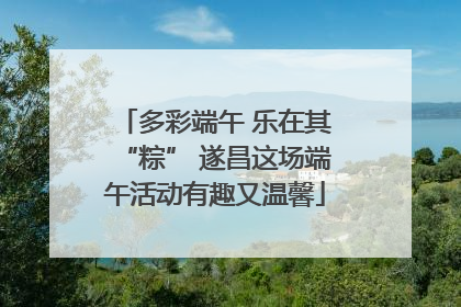 多彩端午 乐在其“粽” 遂昌这场端午活动有趣又温馨