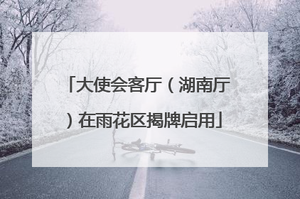 大使会客厅（湖南厅）在雨花区揭牌启用