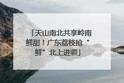 天山南北共享岭南鲜甜！广东荔枝抢“鲜”北上进疆