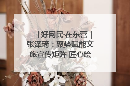 好网民·在东营｜张泽琦：聚势赋能文旅宣传矩阵 匠心绘就东营诗与远方