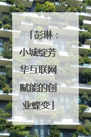 彭琳：小城绽芳华互联网赋能的创业蝶变